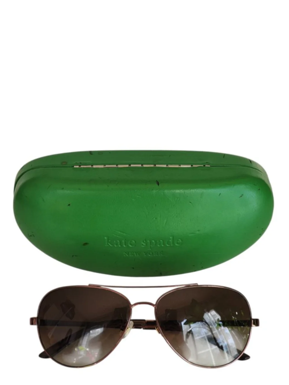 KATE SPADE Aveline Bronze Brown Aviator Sunglasses 58 mm - Picture 1 of 13